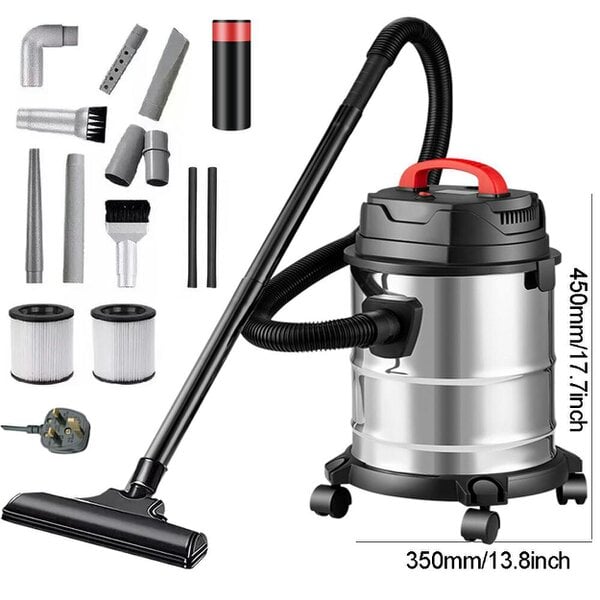 Havendro 2000W Vacuum Cleaner Wet and Dry Bagless 20L Cylinder Powerful Compact Cleaning
