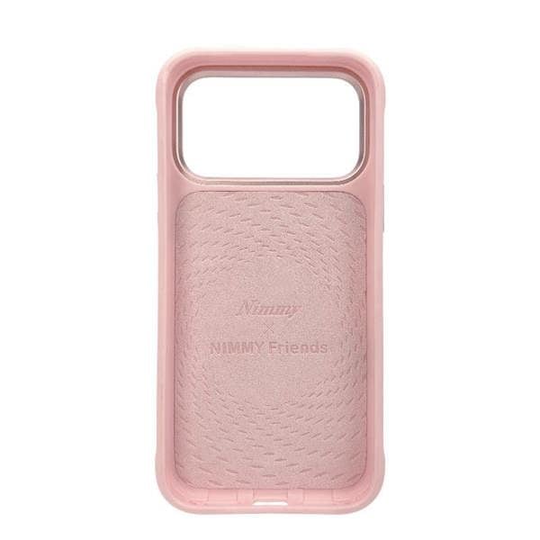 Nimmy Friends Nimmy White Cat Magnetic Combo Case with Detachable MagSafe Card Holder Stand for iPhone 17 Pro Max 6.9" Pink