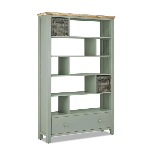 Statement Furniture Florence Room Divider Shelving Storage with Drawer, Fully Assembled