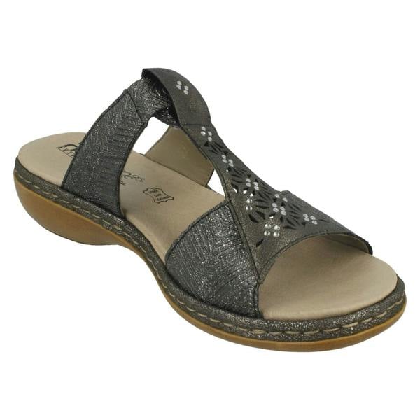 Rieker Ladies Rieker Diamante Cut Out Sandal 65950