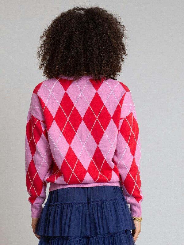 Kite Womens Organic Argyle Piddletrenthide Knit Jumper