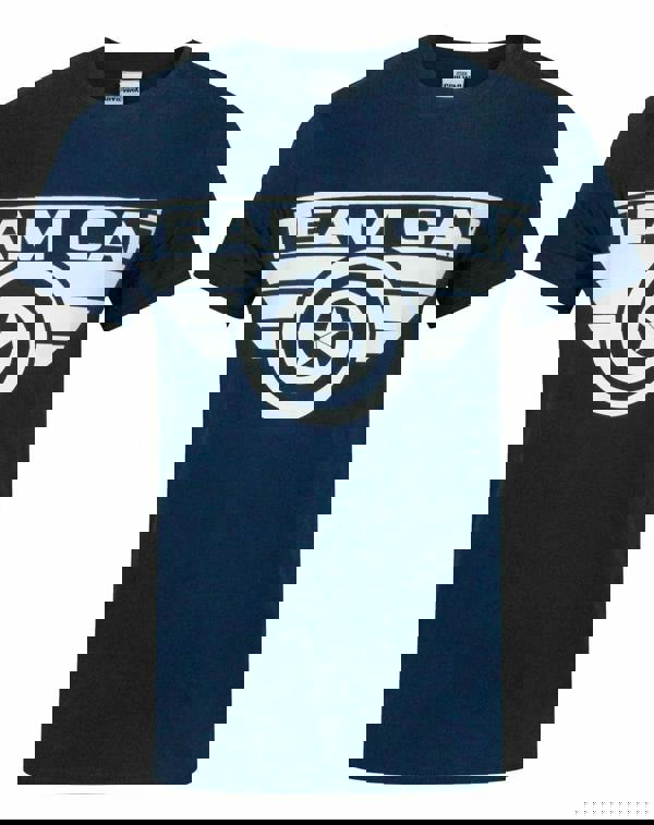 Marvel Mens Blue Captain America Short Sleeved T-Shirt