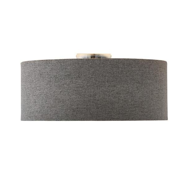 Pagazzi Lighting Averis Grey Flush Ceiling Light
