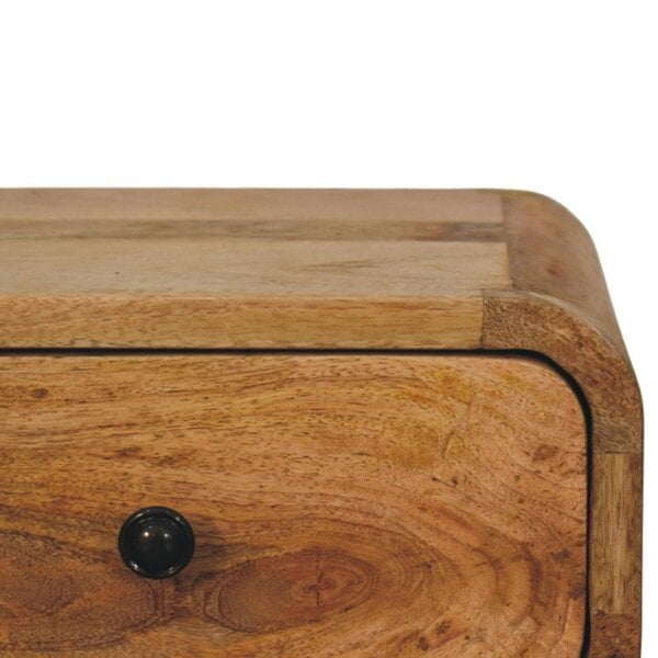 Wyld Haus Vicenza Mini Wall Mounted Mango Bedside Table with Drawer