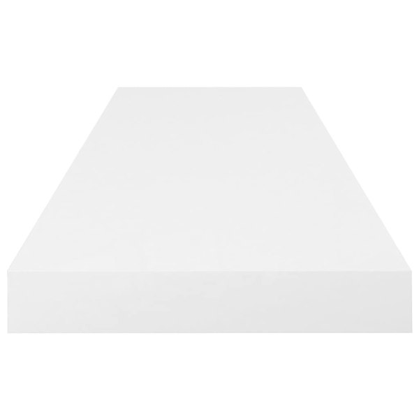 Berkfield Floating Wall Shelves 4 pcs High Gloss White 80x23.5x3.8 cm MDF