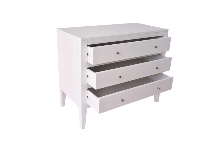 Wyld Haus Cordoba White Wood Grain 3 Drawer Chest