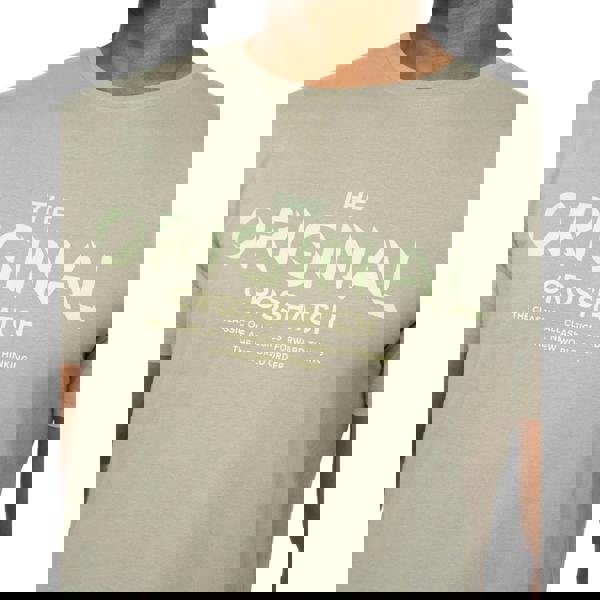 Crosshatch Mens Offaxis T-Shirt - Sage - 