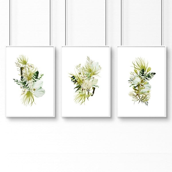 Office desk decor ideas | set of 3 wall art prints