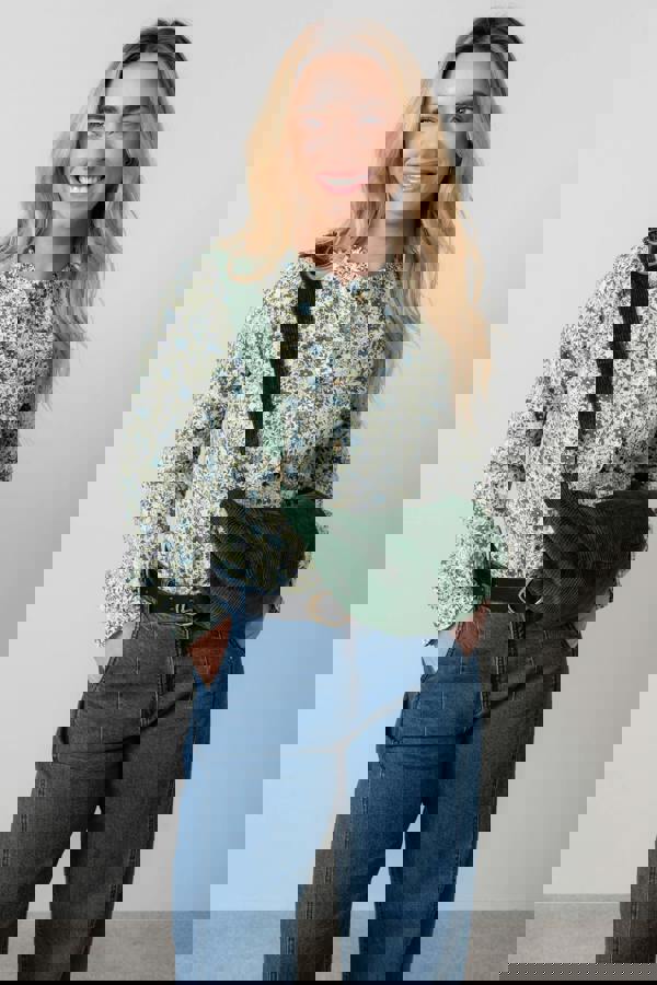 Lily & Me Jumbo Cord Crossbody Bag Pine Green