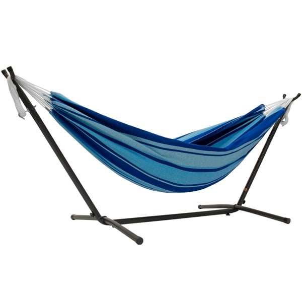 Vivere's Combo - Double Island Breeze Hammock with Stand (8ft)