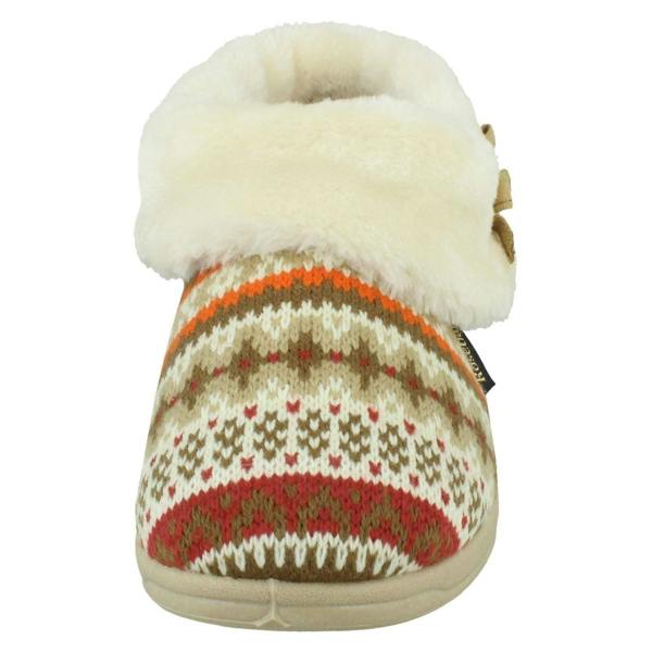 Rose Bank Ladies Rose Bank Memory Foam Aztec Print Bootee Slippers Emily