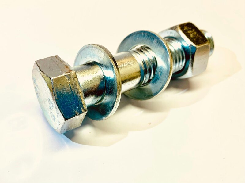Fixaball M10 Hex Bolt Nut Washers High Tensile 8.8 BZP