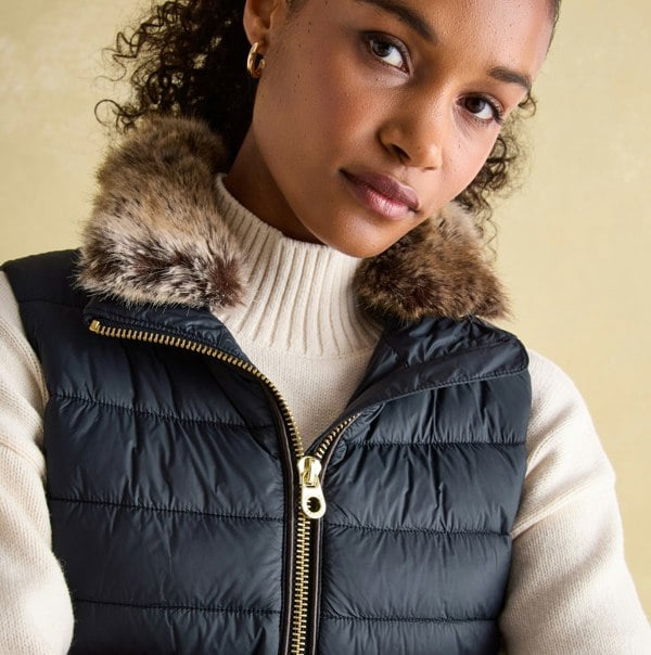 Joules BECKLEY Womens Gilet Dark Navy