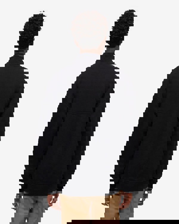 Colorful Standard Organic Quarter Zip Sweatshirt - Deep Black