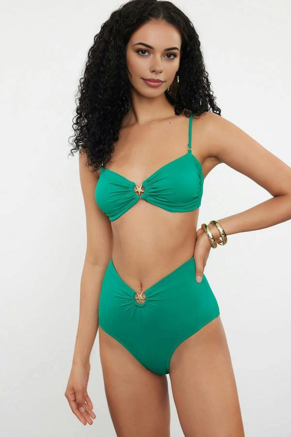 WOVCOR Regular High Waist Bikini Bottom with Accessories