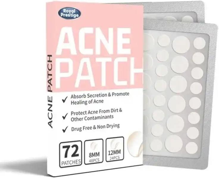 Dyzi 72 Invisible Acne Patch Pimple Stickers For Zits & Blemishes