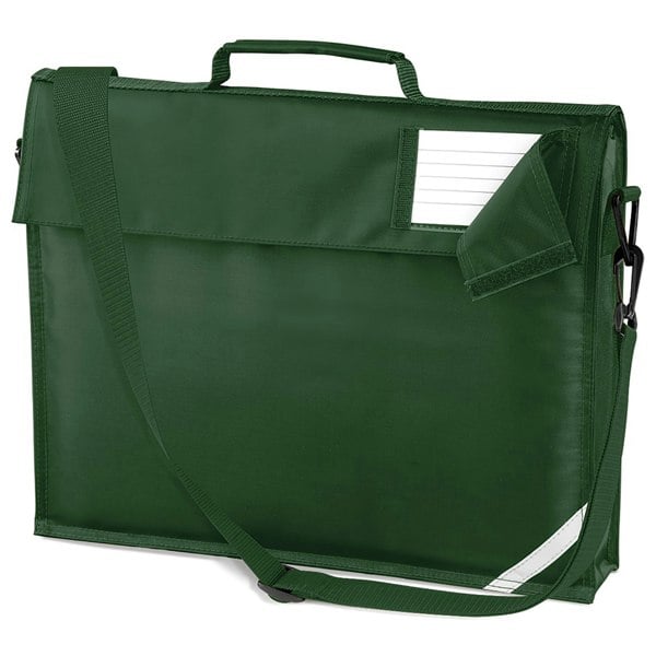 Quadra Junior Book Bag With Strap - Bottle Green