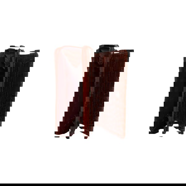 Assots London 'JOLLY' Red Croc Real Leather Designer Zip-Top Wallet