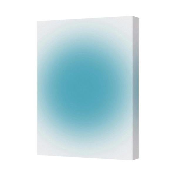 Benjamin Tate Design Abstract Blue Gradient Circle Canvas Art Print Wall Decor
