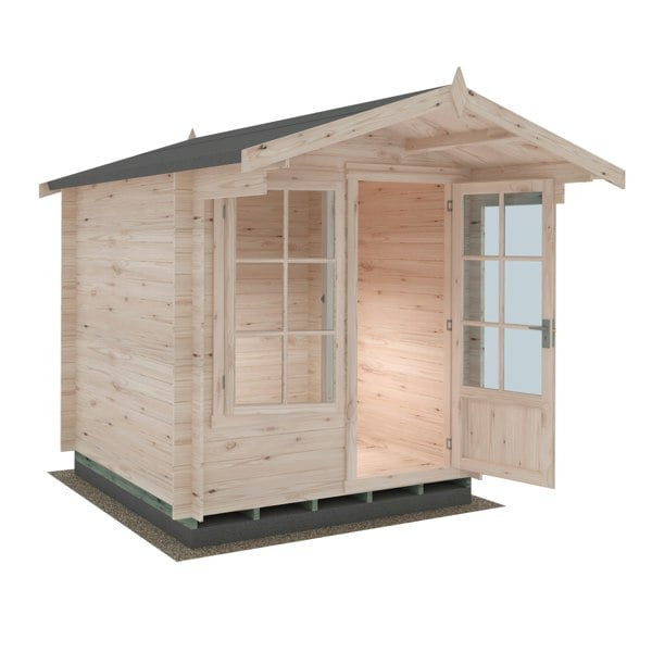 Shire Crinan 7x7 Log Cabin 19mm interlock  Cladding - Best Shed