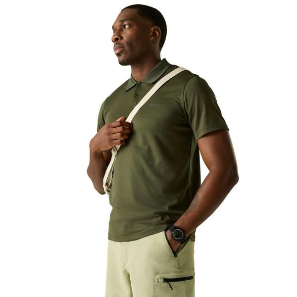 Regatta Mens Maverick V Active Polo Shirt - Dark Khaki - 