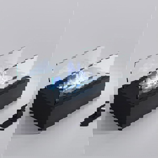 Bio Ethanol Fireplace Tabletop Metal Base Burner Fire with Flame Guard Bio Ethanol Fireplaces Living and Home