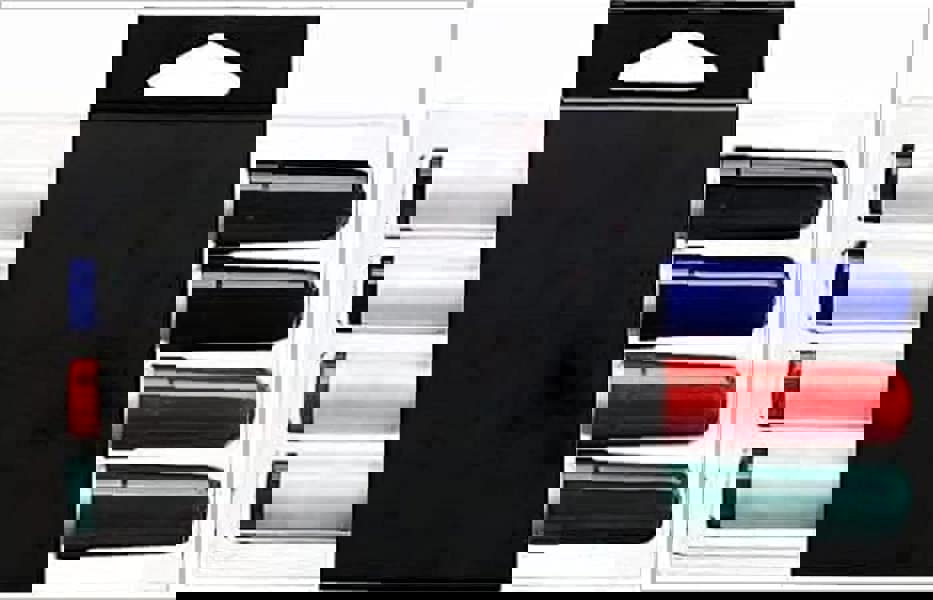 KAV Dry Erase Pens for Office, Schools & Home - Non-Toxic Ink - All-in-One Design with Dry Wipe Eraser - Stylish Markers for Whiteboards - Pack of 4