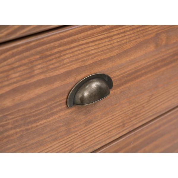 Cabinet Bits Tirolo 5 Drawer Chest of Drawers Brass Cup Handle