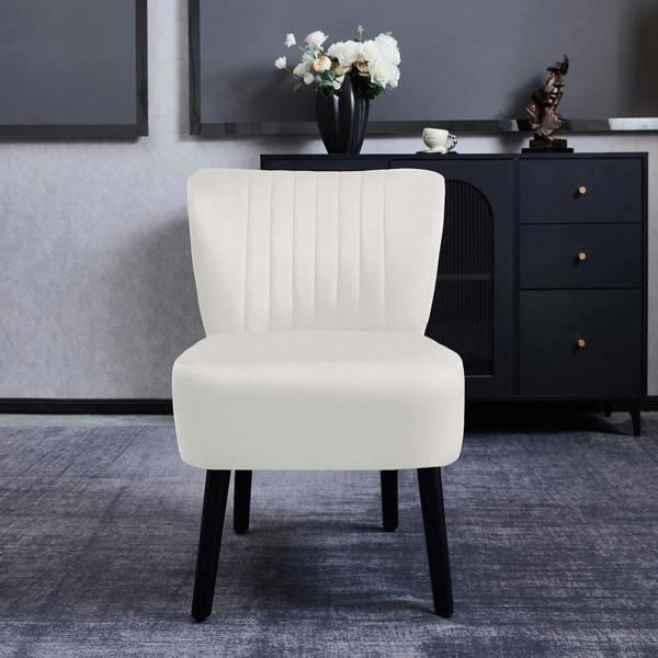 Groundlevel Crushed Velvet Shell Accent Chair