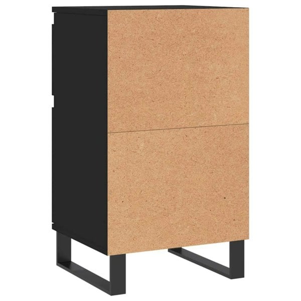 Berkfield Sideboards 2 pcs Black 40x35x70 cm Engineered Wood
