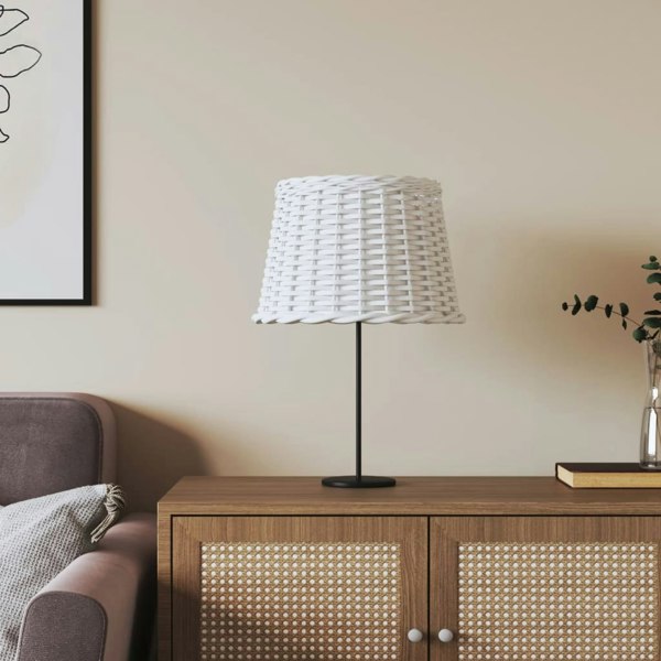 Berkfield Lamp Shade White �â�_40x26 cm Wicker