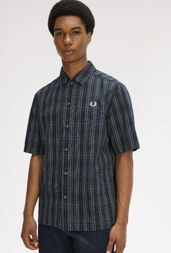 Fred Perry Seersucker Check Shirt