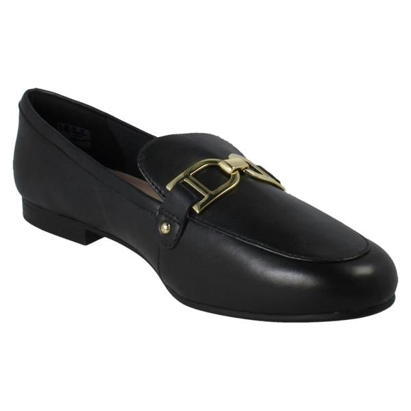 Clarks Ladies Clarks Leather Loafers Tamna Trim