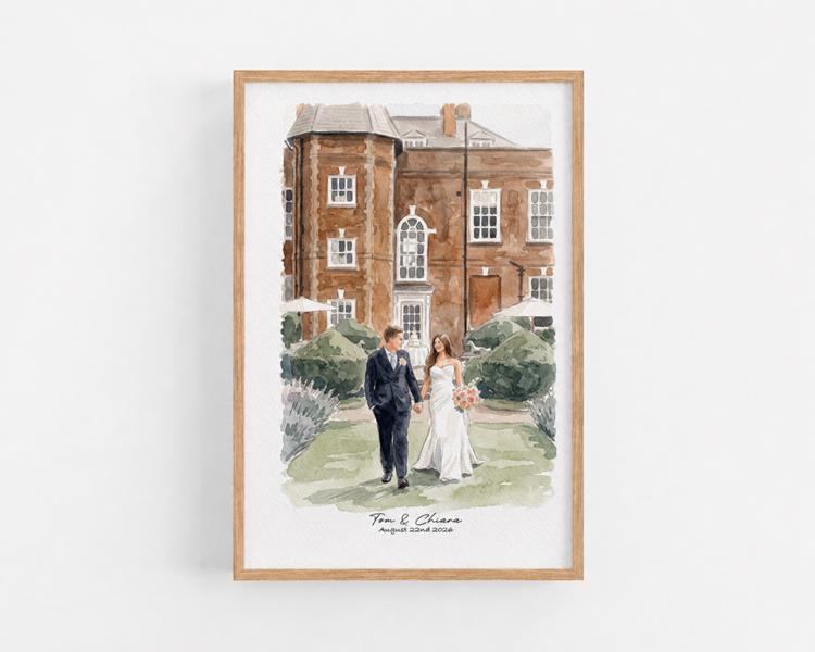 Personalised Wedding Portrait From Photo