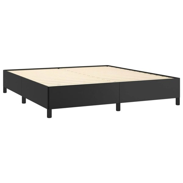 Berkfield Bed Frame Black 180x200 cm 6FT Super King Faux Leather