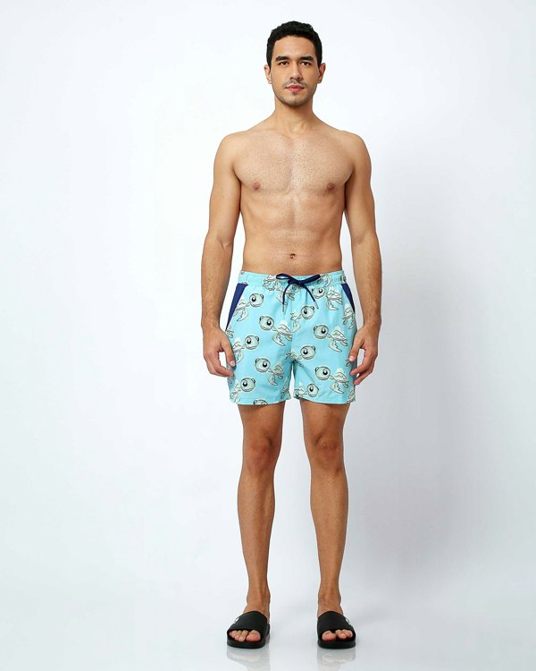 Randy Cow Turtles - Swim Shorts with Waterproof Pocket