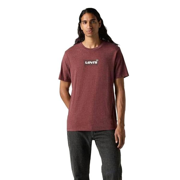 Levis Mens Classic Graphic Relaxed Fit T-Shirt - Red - 