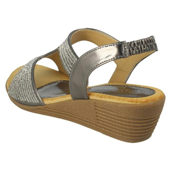 Savannah Ladies Savannah Wedge Heeled Sandals F12131