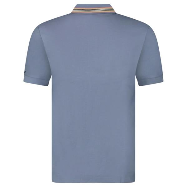 Burberry ‘Hartford’ Striped Check Polo Blue - chancefashionco