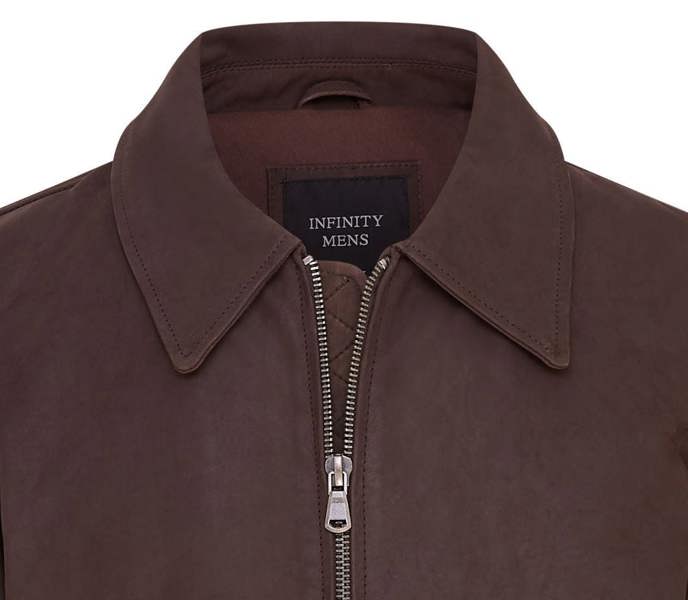 Infinity Leather Mens A2 Cowhide Leather Bomber Jacket-Eura
