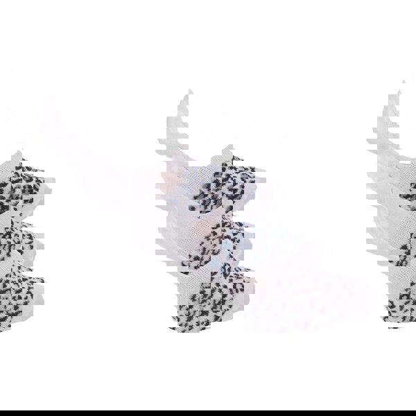 Lee Unisex Adult Leopard Print Liner Socks (Pack of 3) - White