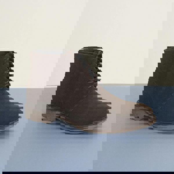 Brave Soul Dark Brown Faux Suede Lace Up Desert Boot - Dark Brown Image 1