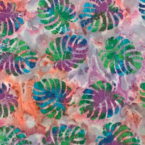 Minerva Cotton Batik Dressmaking & Quilting Fabric per metre, 110cm / 43" Wide - Mauve