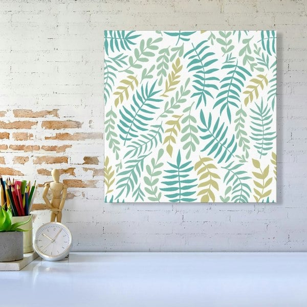 Warren Reed Multicolor Leafs And Branches Canvas