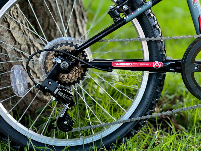 Basis Bikes Basis Raptor Junior Hardtail Mountain Bike, 20" Wheel - Gloss Black/Red