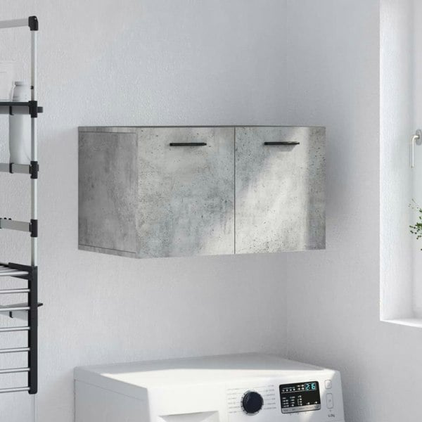 Berkfield Wall Cabinet Concrete Grey 60x36.5x35 cm Engineered Wood
