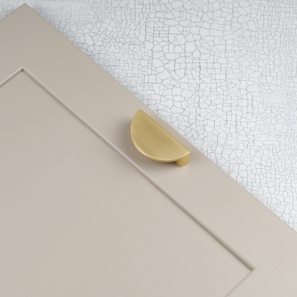 Handle & Home Brushed Brass Ribbed Detailing Handles and Coordinating Knobs