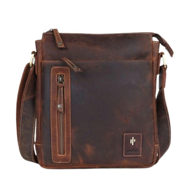Mala Leather Cactus Brown Leather Commuter Bag