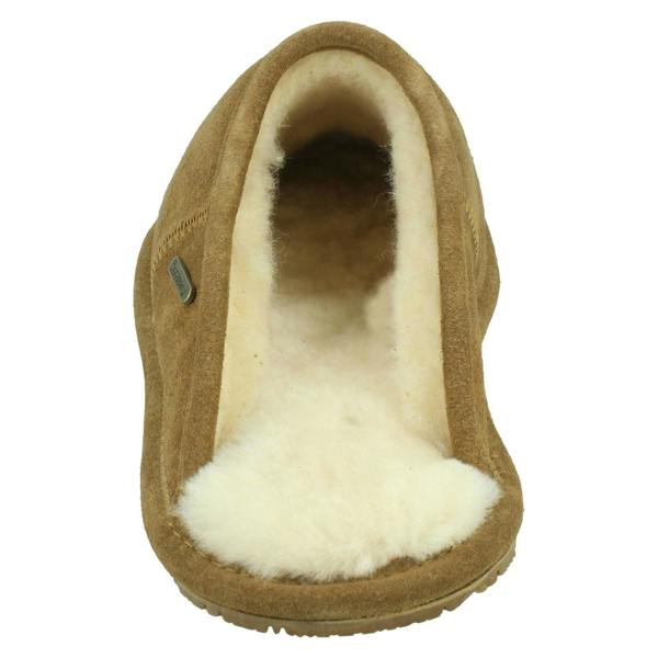 Bear Paw Mens Bear Paw Leather Mule Slippers Ori