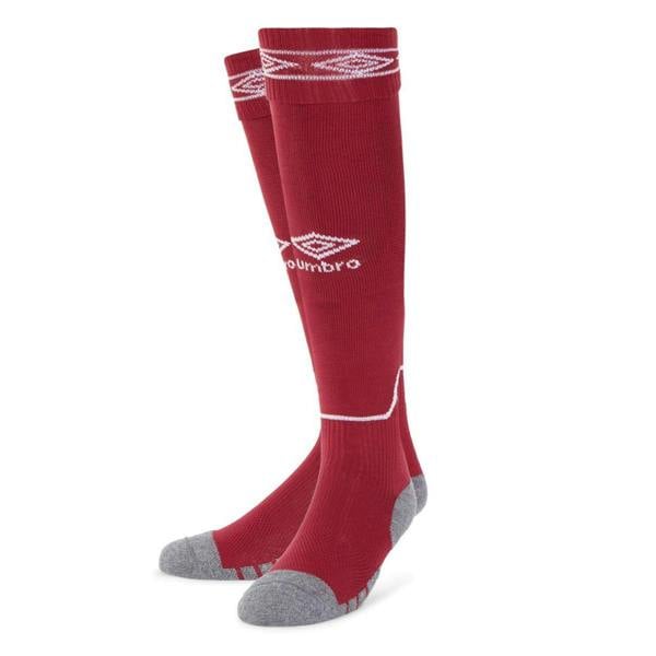 Umbro Diamond Football Socks - New Claret/White - 